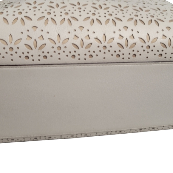 Coach Taylor Laser Cut Eyelet Leather Bag - Picture 12 of 17